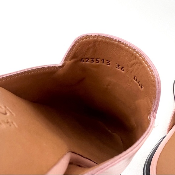 GUCCI | Light Pink Leather Princetown Horsebit Mules Slip On Loafers Flats 36 - Picture 6 of 11